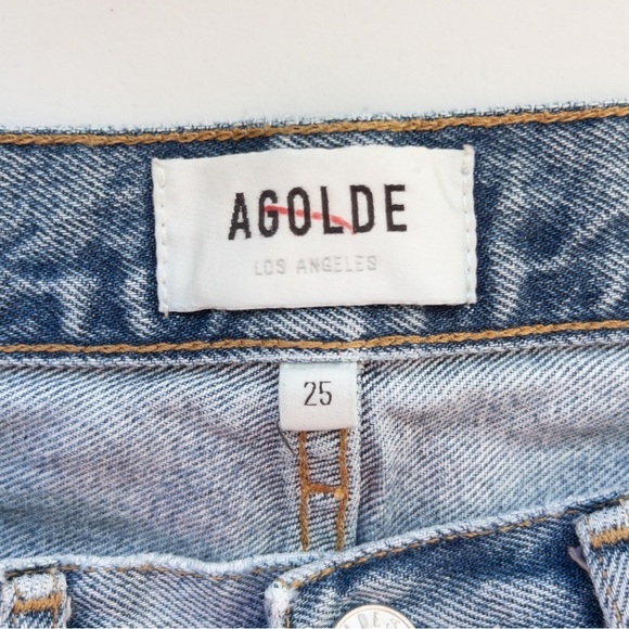 Agolde High Waist 90's Crop Jeans in Suspend - Picture 15 of 16